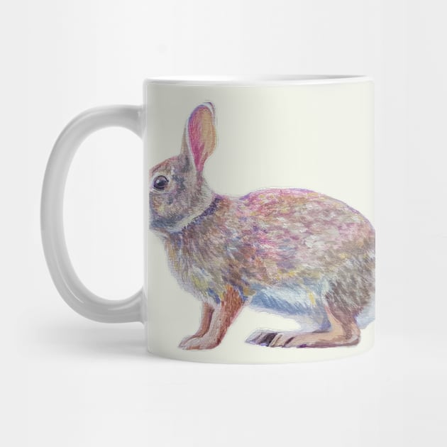 Cottontail rabbit painting (no background) by EmilyBickell